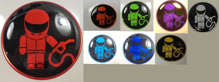 Dodge Challenger Stig Racer X Fuel Filler Door Decal Emblem Dodge Challenger Stig Racer X Fuel Filler Door Decal Emblem